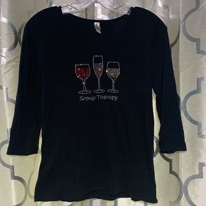 ✨Bling Group Therapy Humor Top✨